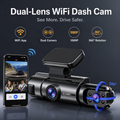 Dashcam Voiture Avant & Arrière WiFi - Vision Nuit 1080P